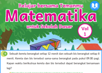 Sebuah kereta berangkat setiap 12 menit dan sebuah bis berangkat setiap 8 menit