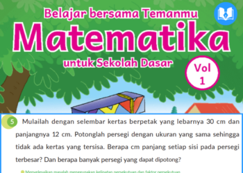 Mulailah dengan selembar kertas berpetak yang lebarnya 30 cm dan panjangnya 12 cm