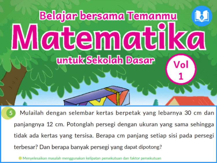 Mulailah dengan selembar kertas berpetak yang lebarnya 30 cm dan panjangnya 12 cm