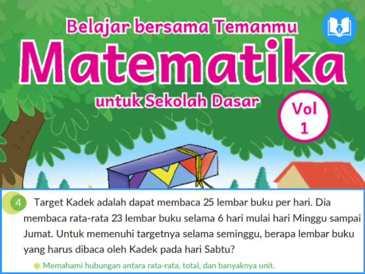 Target Kadek adalah dapat membaca 25 lembar buku per hari