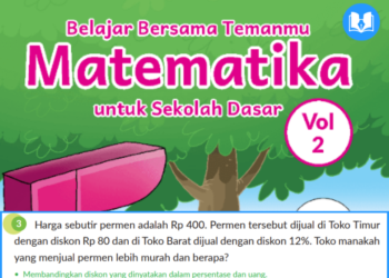Harga sebutir permen adalah Rp 400. Permen tersebut dijual di Toko Timur dengan diskon Rp 80 dan di Toko Barat dijual dengan diskon 12%. Toko manakah yang menjual permen lebih murah dan berapa?