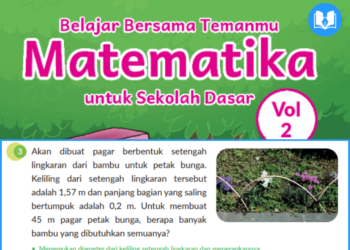 Akan dibuat pagar berbentuk setengah lingkaran dari bambu untuk petak bunga