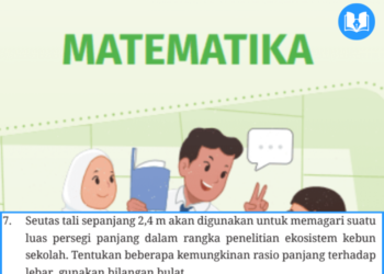 Seutas tali sepanjang 2,4 m akan digunakan untuk memagari suatu luas persegi panjang dalam rangka penelitian ekosistem kebun sekolah