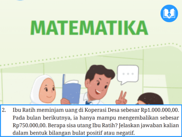 Ibu Ratih meminjam uang di Koperasi Desa sebesar Rp1.000.000,00
