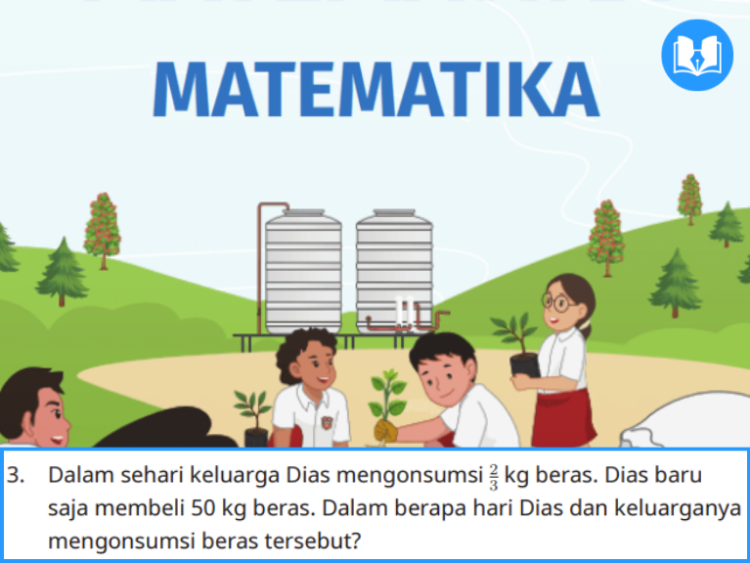 dalam sehari keluarga dias mengonsumsi 2/3 kg beras