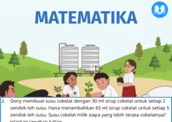 dony membuat susu cokelat dengan 30 ml sirup cokelat untuk setiap 2 sendok teh susu