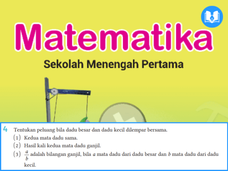 tentukan peluang bila dadu besar dan dadu kecil dilempar bersama