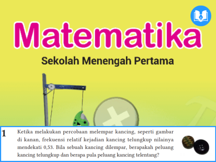 ketika melakukan percobaan melempar kancing