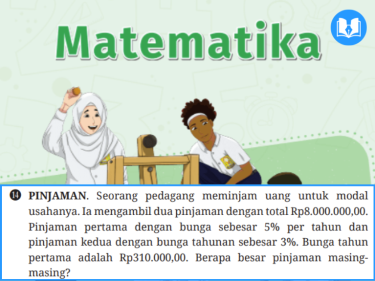 seorang pedagang meminjam uang untuk modal usahanya