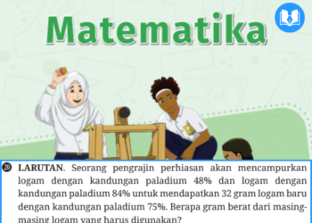 seorang pengrajin perhiasan akan mencampurkan logam