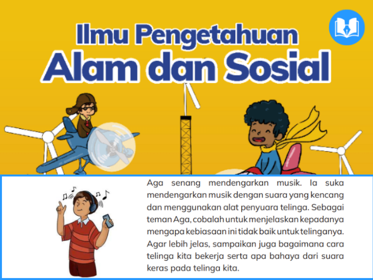 aga senang mendengarkan musik. ia suka mendengarkan musik dengan suara yang kencang