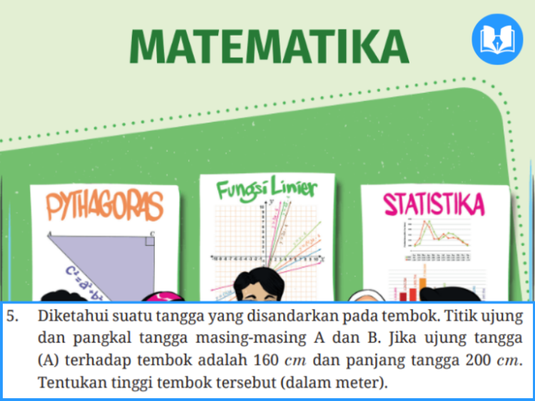 diketahui suatu tangga yang disandarkan pada tembok